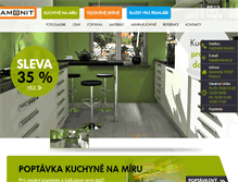 Tablet Screenshot of kuchyne-amonit.cz